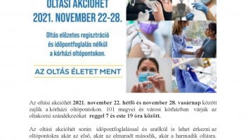 A kormány oltási akcióhetet indít